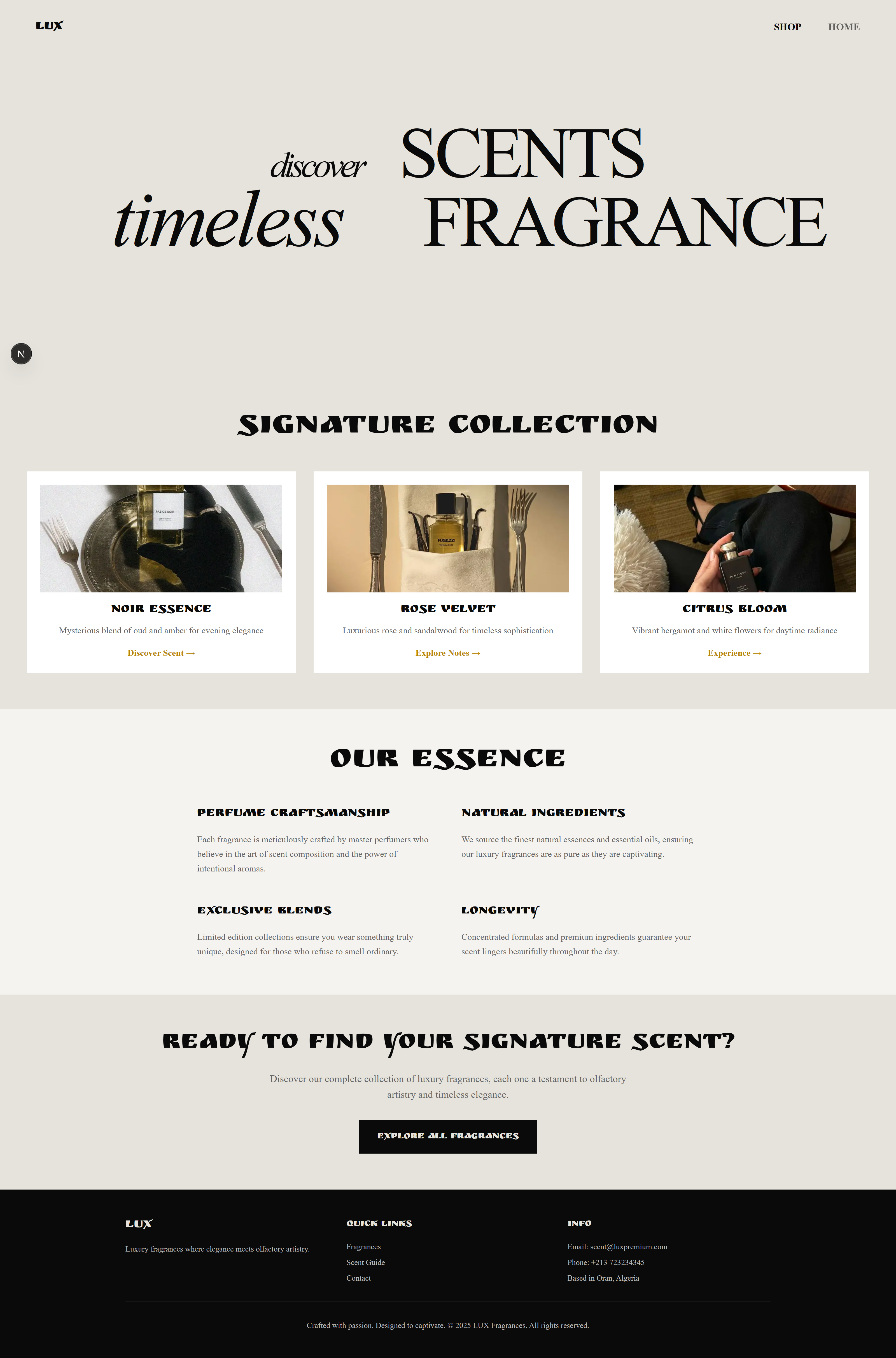 متجر العطور الفاخرة